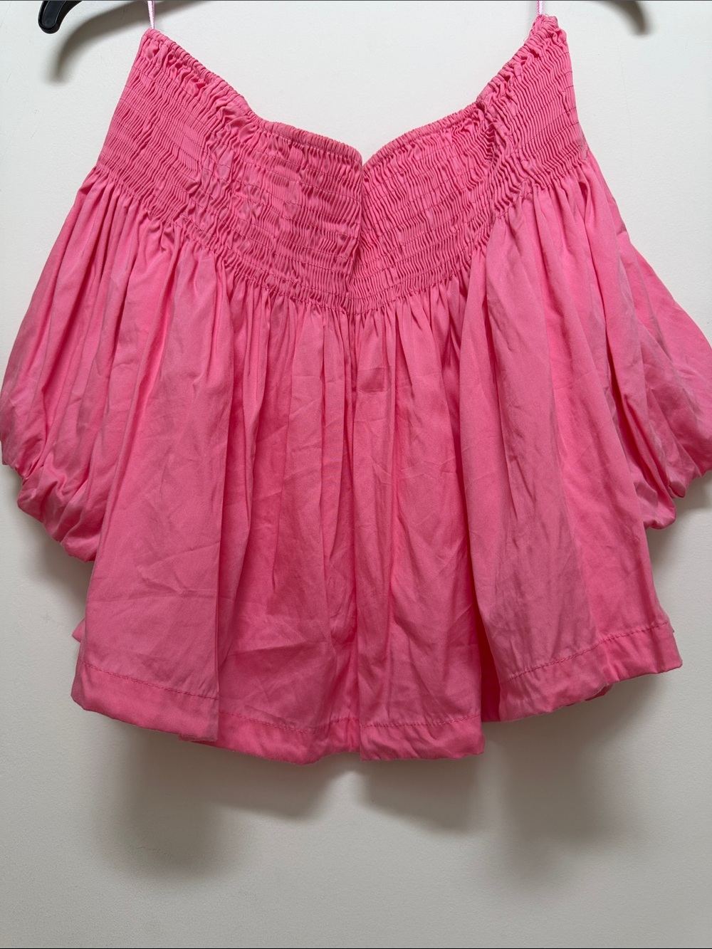 Zara Smocked off the shoulder Top SZ XL